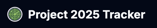 Project 2025 Tracker
