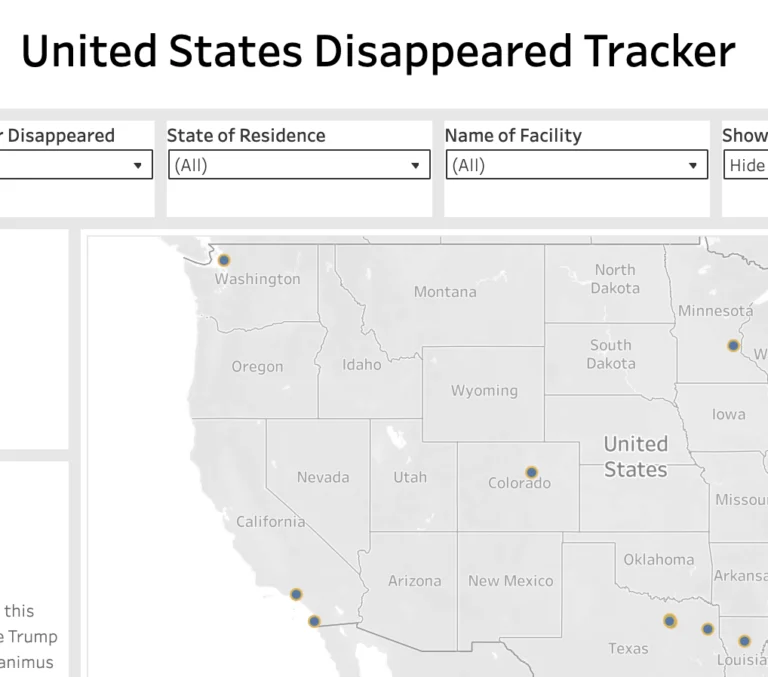 United States Disappeared Tracker