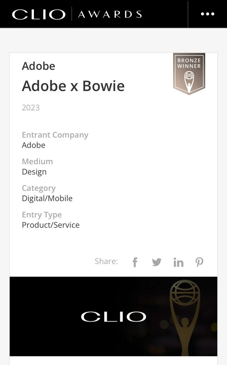 Bronze Clio Design Digital Mobile