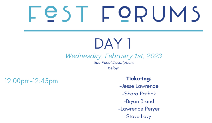 Fest Forums Ticketing Panel